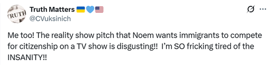 再引争议！美国土安全部长被爆支持为“移民竞争美公民身份”推出真人秀，美官员回应