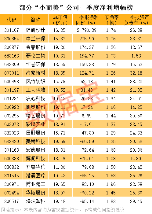 “小而美”股票曝光，小市值+低市净率+低负债，21股上榜