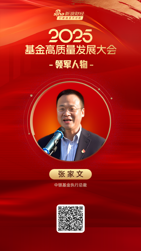 2025公募基金领军人物TOP榜:中银基金张家文排名第33 名次上升3名