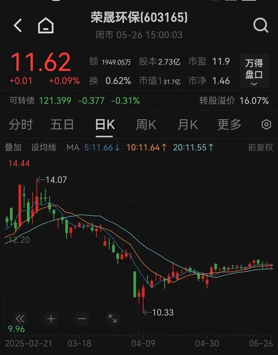 荣晟环保实控人被公安机关采取强制措施