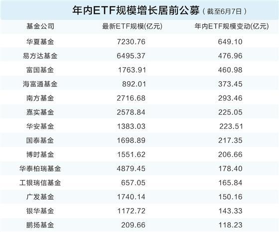 公募ETF强者恒强 中小公司错位谋变