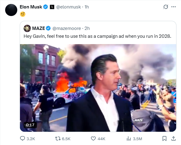 马斯克对特朗普重新示好？深夜连转两条特朗普贴文